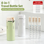 4-in-1 Travel Refillable Bottle Set – Compact Toiletry Dispenser