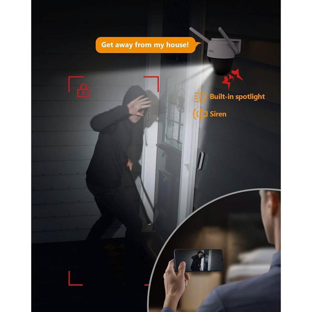 Imou Security Camera Outdoor with Floodlight and Sound Alarm  (Refurbished)