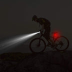 iMounTEK Bike Front Flashlight IPX4 Water-Resistant with Tail Warning/Safety LED Lamp