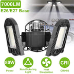 iMounTEK E26 /E27 80W 7000LM 6500K LED Garage Ceiling Light
