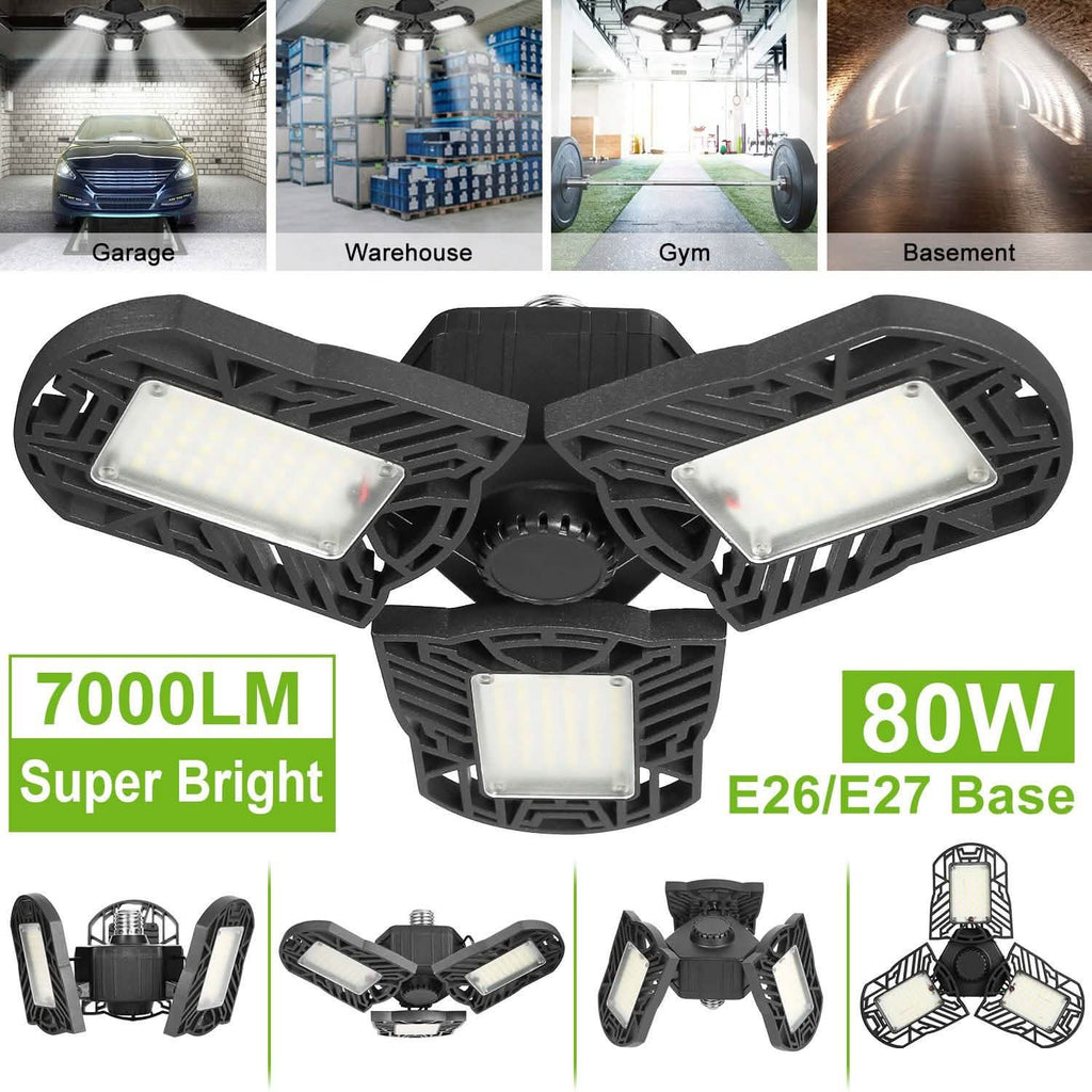 iMounTEK E26 /E27 80W 7000LM 6500K LED Garage Ceiling Light