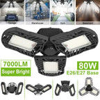 iMounTEK E26 /E27 80W 7000LM 6500K LED Garage Ceiling Light