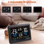 Indoor/Outdoor Thermometer Humidity Weather Forecast Temperature with Backlight