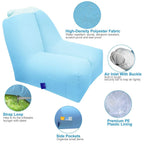 Inflatable Lounger Air Sofa Chair Couch with Portable Organizing Bag