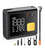 Portable Tire Inflator & Air Compressor — 20000mAh, 150 PSI with Digital Gauge