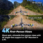 Insta360 X3 64GB Vlog Kit - 360 Action Camera with 5.7K 360, 4K Single-Lens Camera, Waterproof (Refurbished)