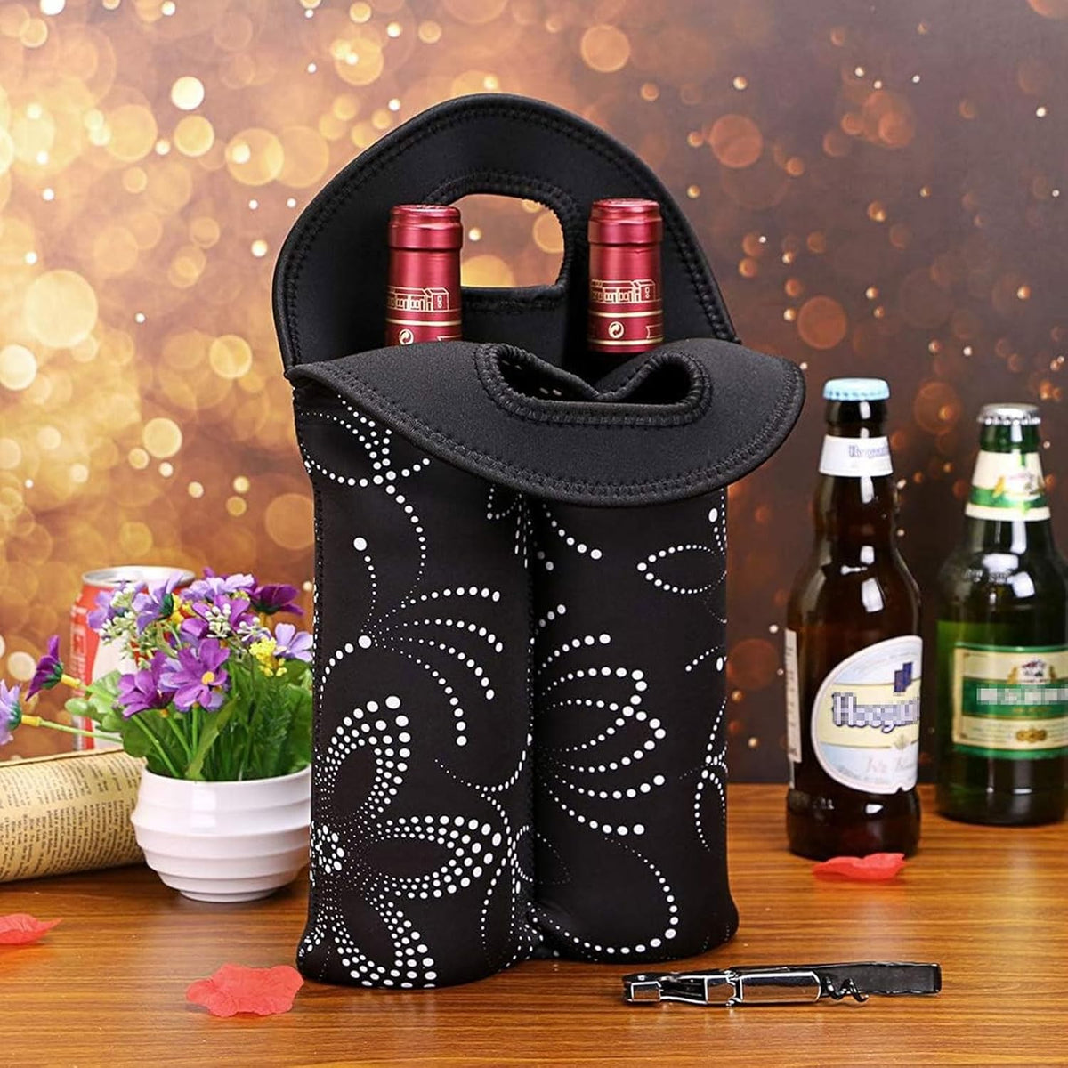 Insulated Dual-Bottle Wine Carrier