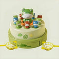 Interactive Electric Bouncing Frog Turntable Toy - Educational Desktop Game for Boys & Girls