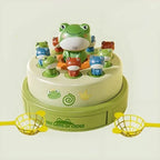 Interactive Electric Bouncing Frog Turntable Toy - Educational Desktop Game for Boys & Girls