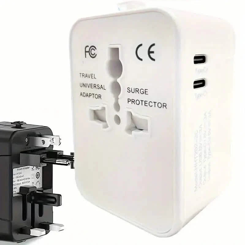 International Portable Worldwide All-in-One Plug Travel Adapter Converter for USA EU UK AUS