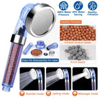 Ionic High Pressure Filter Shower Head