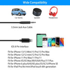 iOS 8 Pin to 3.5mm Aux Audio Adapter Cord