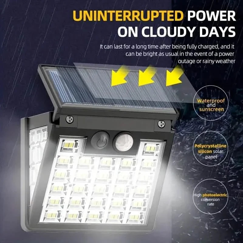 IP65 Solar Powered Street Light Dusk To Dawn With Motion Sensor