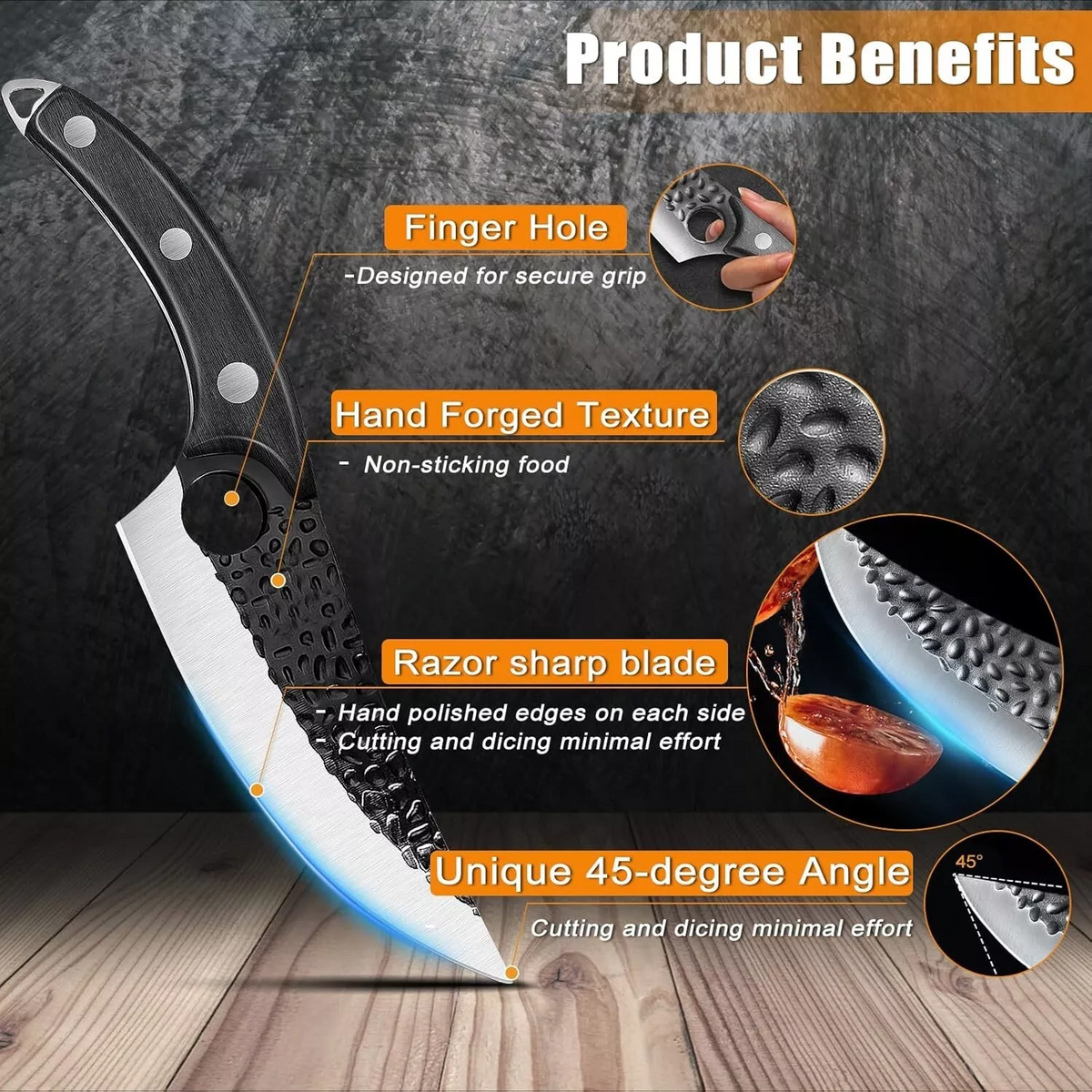 Kitchen Knife for Home & Pro Chefs