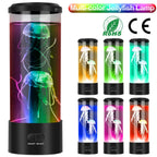 Jellyfish Lava Lamp Multicolor Changing Mood Night Light