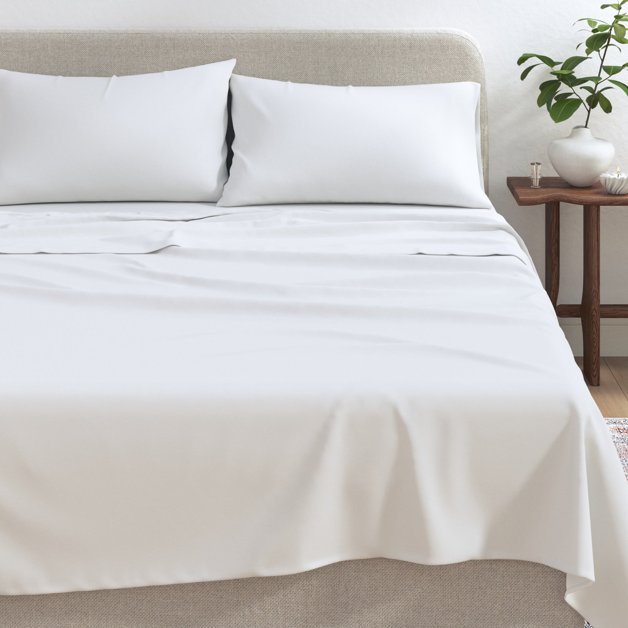 Viscose from Bamboo & Cotton Blend Jersey Knit Sheets