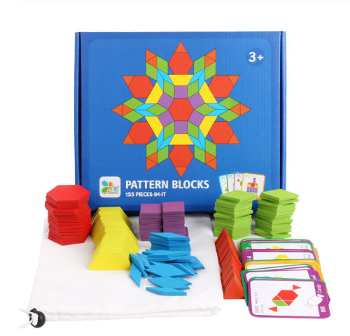 Colorful Wooden Puzzle Set