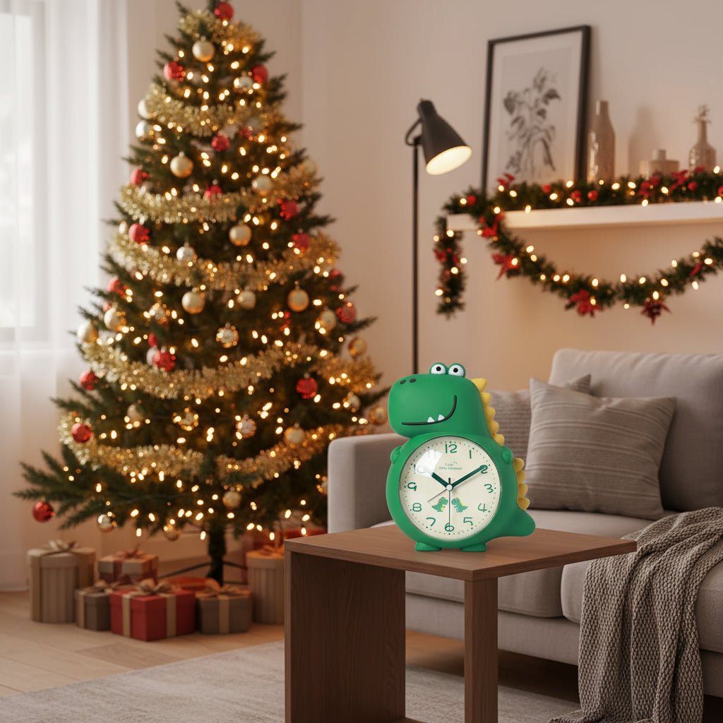 JURAWAKE - Dino alarm clock with dim glow for kids