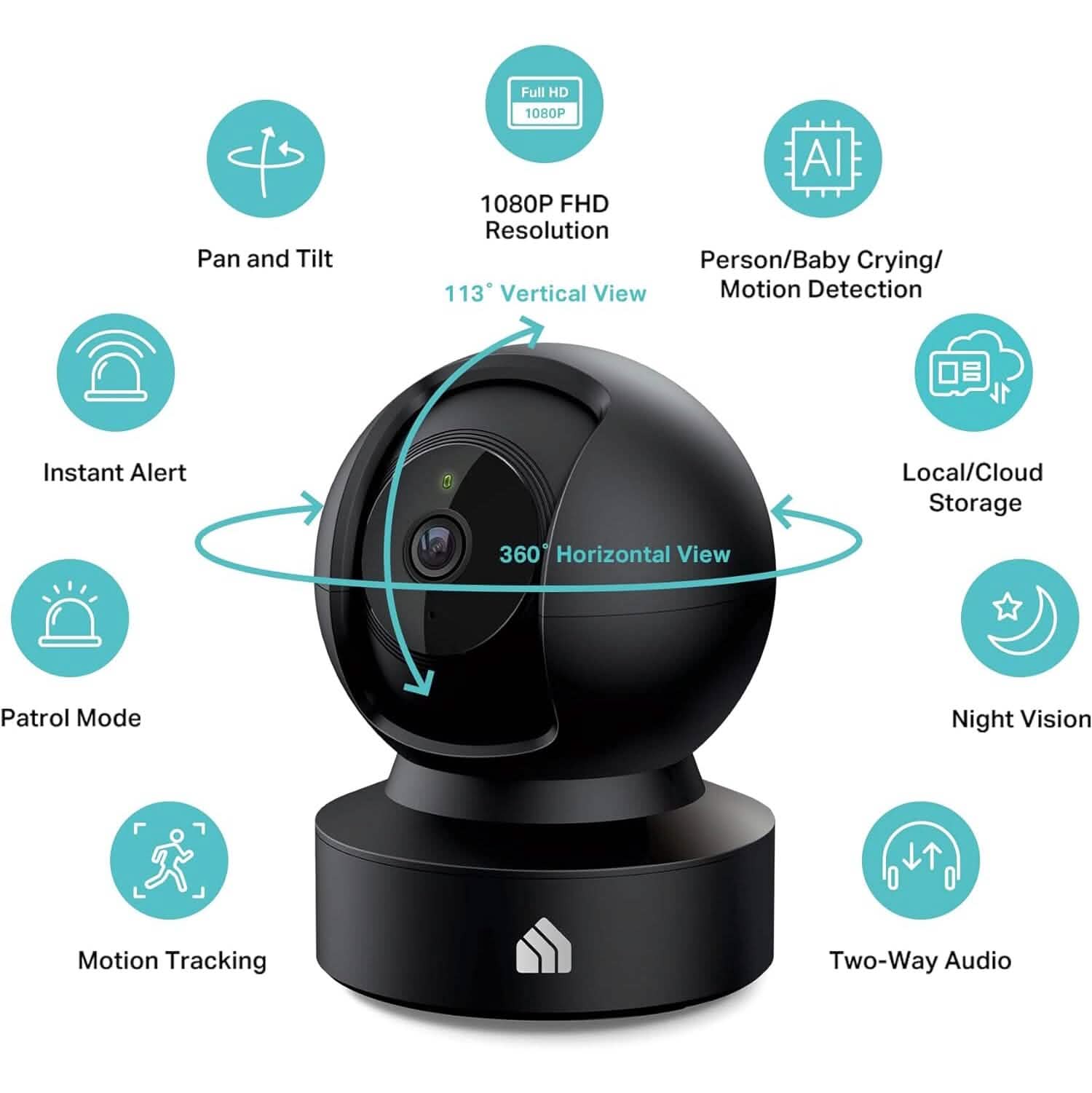 Kasa Smart 2023 New Indoor Pan-Tilt Security Camera  (Refurbished)