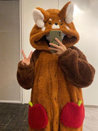 Cute Red Panda Hooded Pajama Set