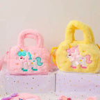 Kawaii Unicorn Pattern Plush Bag