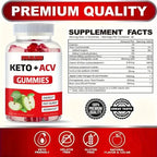 KETO +ACV Gummies Apple Cider Vinegar & B12