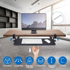 Keyboard Mouse Tray Under Desk Retractable Slide Out Drawer with C Clamp