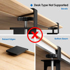 Keyboard Mouse Tray Under Desk Retractable Slide Out Drawer with C Clamp
