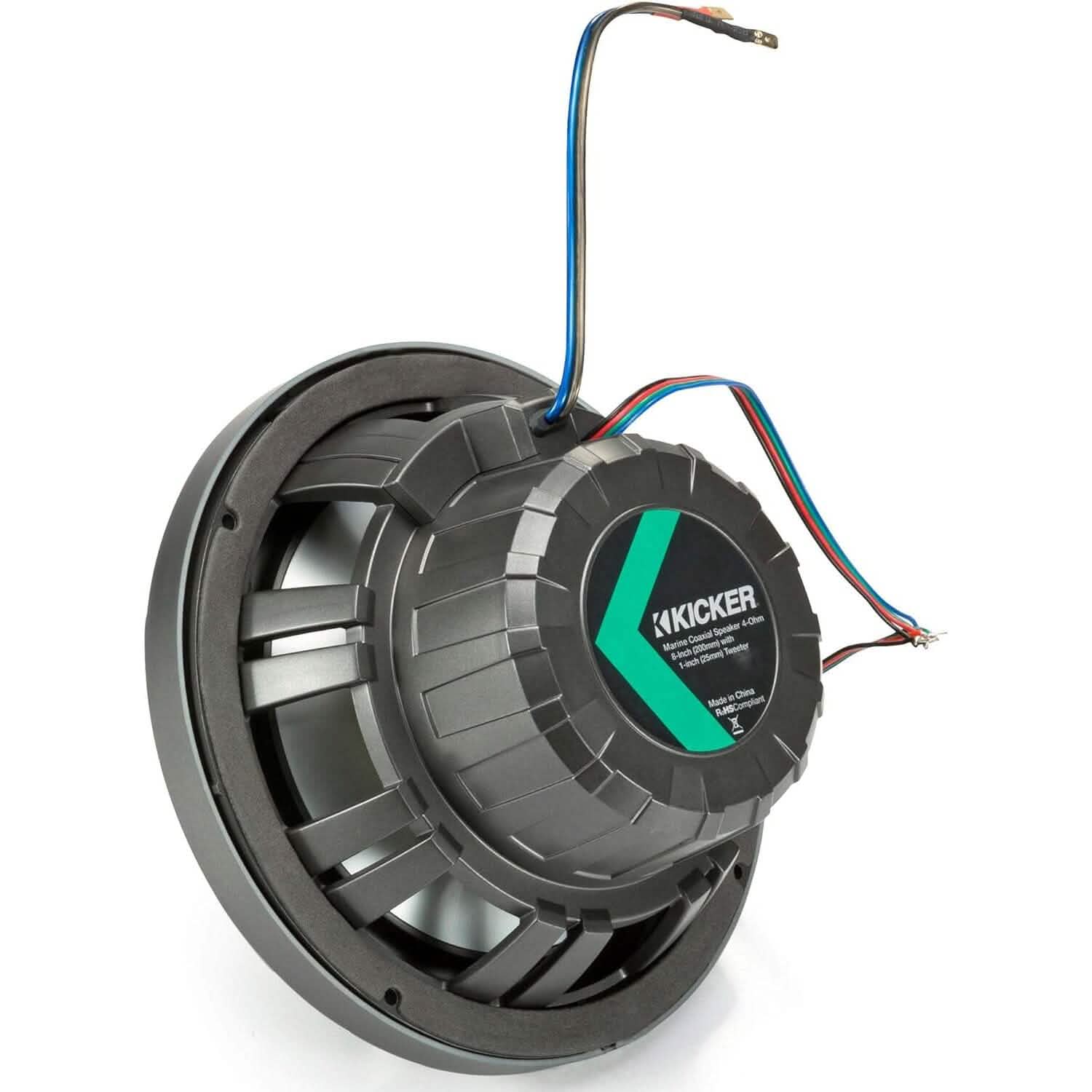 Kicker Pair 45KM84L 8" 600 Watt Marine Boat Waterproof Speakers (Refurbished)