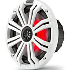 KICKER Pair 45KM84L 8" 600 Watt Marine Boat Waterproof Speakers w/LED's KM8  (Refurbished)