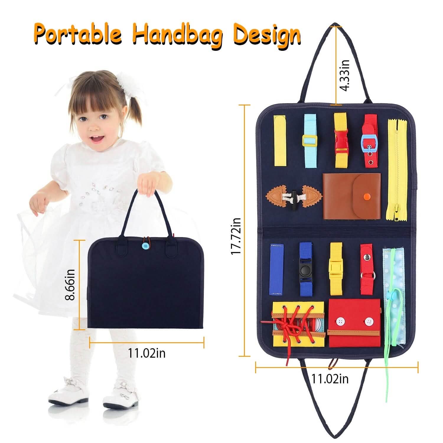 Kids Busy Board Sensory Activity Board Preschool Learning Toys