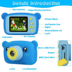 Kids Digital Camera with 2" Screen 4x Digital Zoom