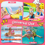 Kids Swim Goggles with Ear Plugs UV Protection Anti-Fog Leak Proof