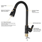 Kitchen Faucet Single Handle with Hot and Cold Control