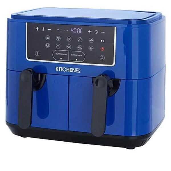 Kitchen HQ 10-in-1 9-Quart Dual Air Fryer with Kebabs (Refurbished)