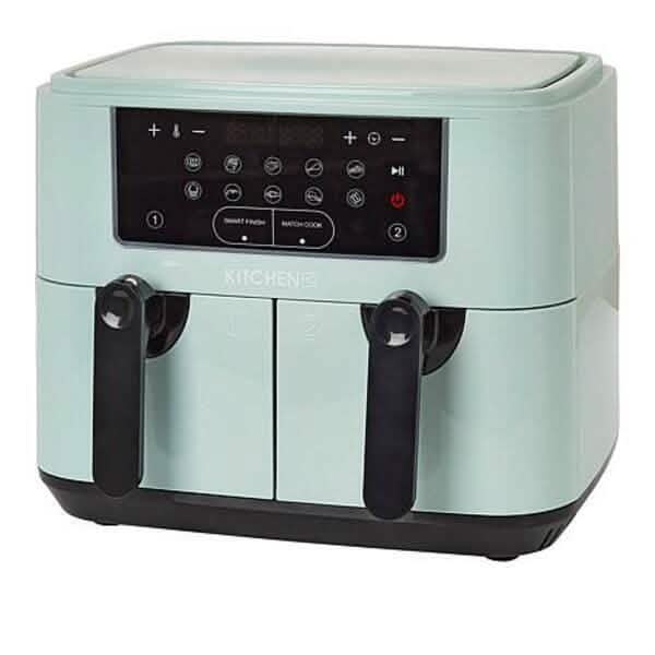 Kitchen HQ 10-in-1 9-Quart Dual Air Fryer with Kebabs (Refurbished)