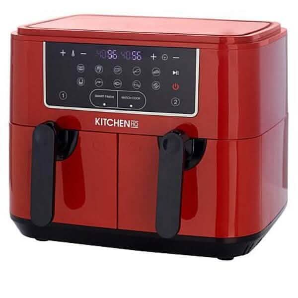 Kitchen HQ 10-in-1 9-Quart Dual Air Fryer with Kebabs (Refurbished)