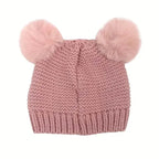 Knitted Beanie Hat, Cute Cold-proof Winter Hat For 6-24 Months Baby Girls