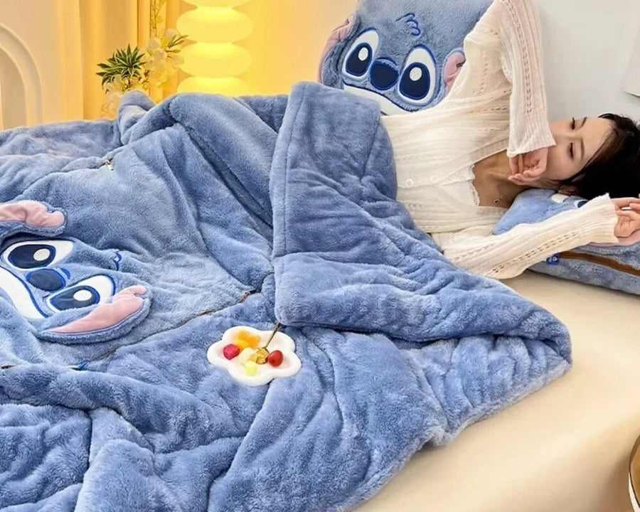 Plush Blanket and Pillow Set for Ultimate Comfort