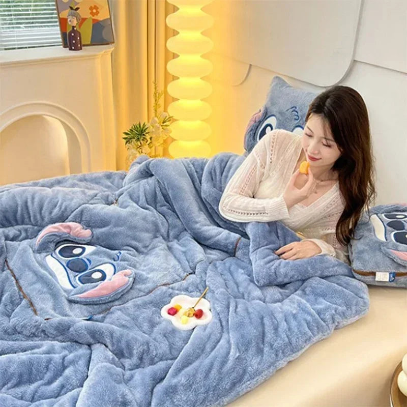 Plush Blanket and Pillow Set for Ultimate Comfort