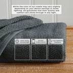 100% Cotton Woven Texture Bath Towel Set - Marbella Collection