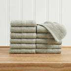 100% Cotton Woven Texture Bath Towel Set - Marbella Collection