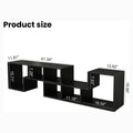 L Shape TV Console Stand Bookcase Storage Rack