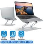 Laptop Stand Aluminum Angle Adjustable Computer Holder Riser Heat Vent