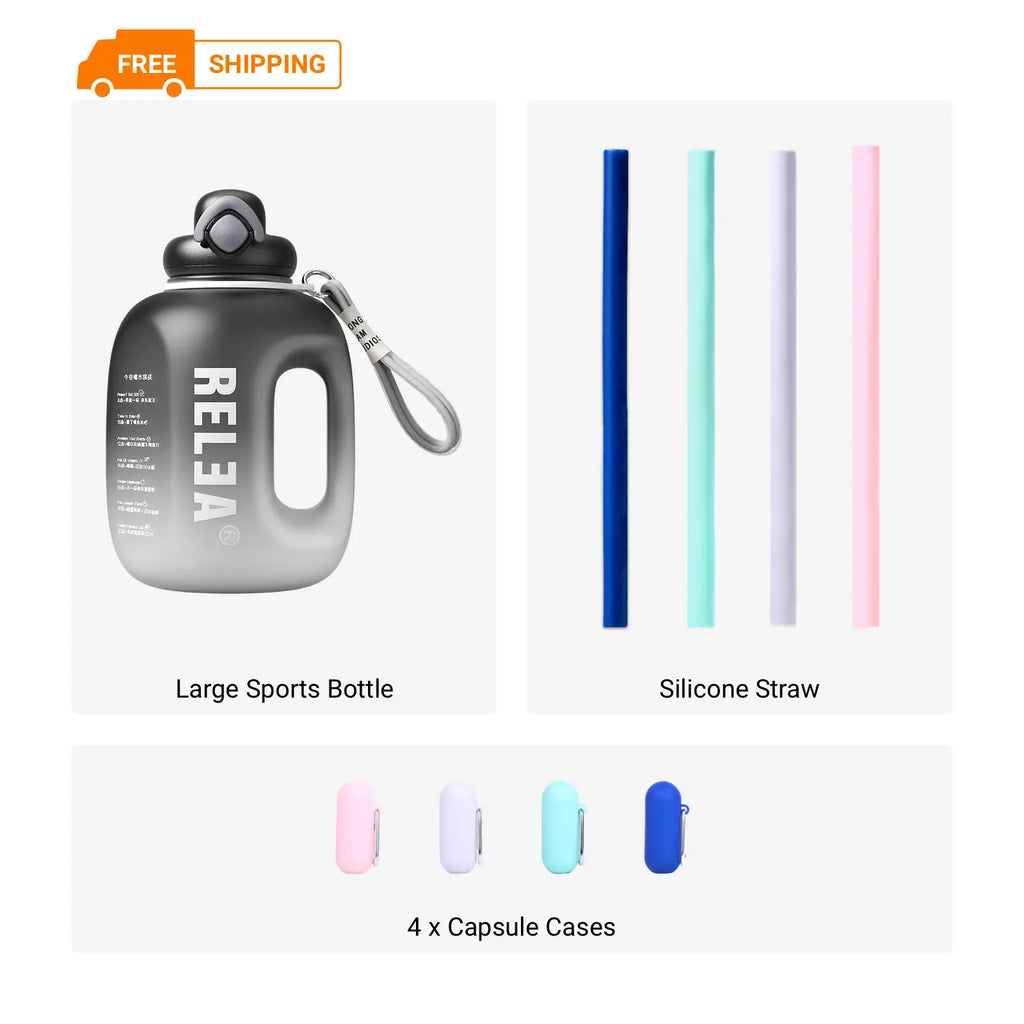Large-Capacity Sports Water Bottle