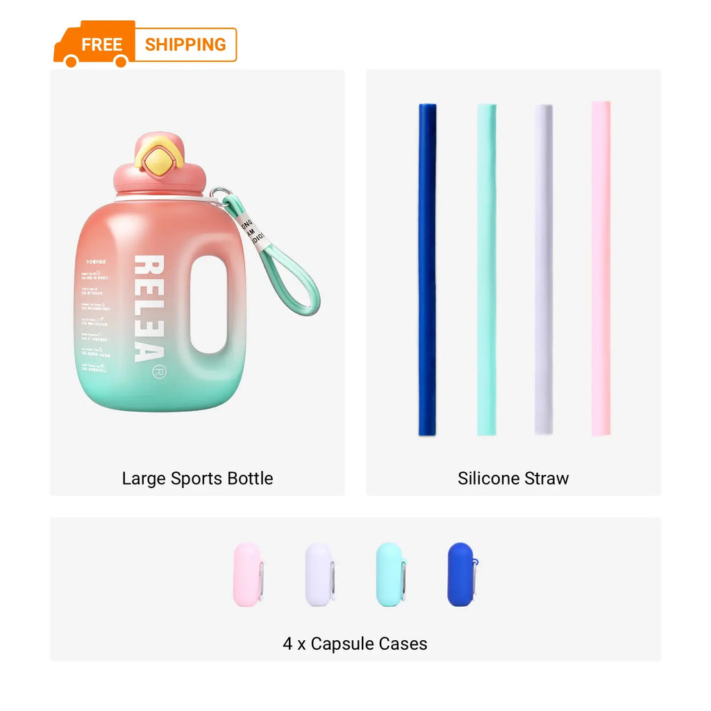 Large-Capacity Sports Water Bottle