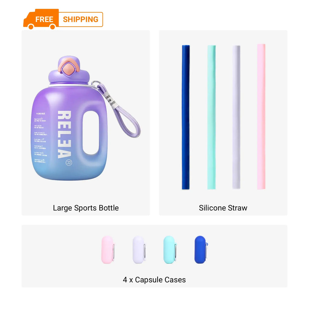 Large-Capacity Sports Water Bottle