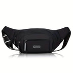 Large Capacity Crossbody Messenger Bag Fanny Pack with Reflective Zipper Strap