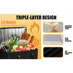 Large Capacity Insulated Food Cooler Bag