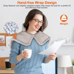 Large Weighted Heating Pad for Neck and Shoulders